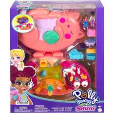 Mattel Polly Pocket Starring Shani Cuddly Cat Purse