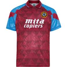 Retro fodbold Score Draw Aston Villa 1990 Retro Football Shirt