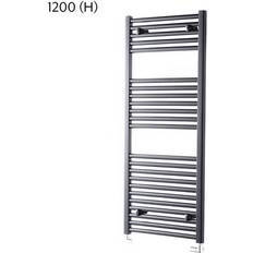 Black Heated Towel Rails Towelrads Pisa Straight (170005) Black, Anthracite