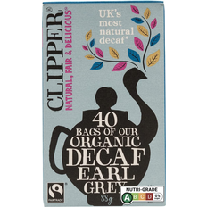 Fairtrade Tea Clipper fairtrade organic decaf earl grey 40 tea bags, natural, black tea