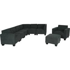 MCW Moncalieri-6-1-1-S Anthracite Grey Sofa 254cm 3Stk. 6-Sitzer