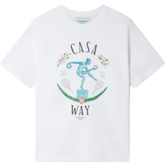【関税込み】Casablanca ホワイト Statue En Marbre Tシャツ Casablanca Statue En Marbre-print Cotton T-shirt | White