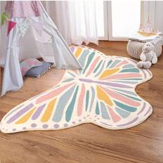 Polyester Rugs Kid's Room Shein pc Baby Room Carpet Butterfly Kids Rugs For Bedroom Ultra Soft Kids Play Mat
