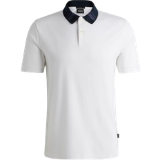 HUGO BOSS Phillipson 117 Mercerised Slim Fit Polo Shirt - White