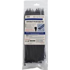 Evo Labs Black Cable Ties 200 x 2.5mm 100 Pack