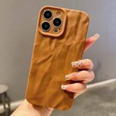 Shein One Crinkle Texture Pattern Case For IPhone 15 Pro Max/14 Plus/13 Pro Max/12/11/7G/7P/IX/XR/XS MAX, TPU Soft Phone Cover