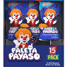 Ricolino Paleta Payaso Marshmallow Lollipop 1.6oz 15pcs