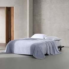 Calvin Klein Core Plush Solid Blankets Blue