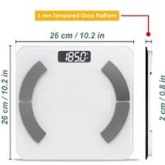 Diagnostic Scales ExtraStar Smart Bathroom Weighing Scales Body Fat BMI Analyzer, APP