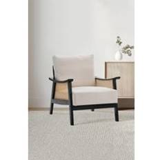 Beige Armchairs Living and Home Mid Century Rattan Armchair