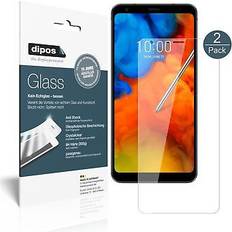 Screen Protectors Dipos Dipos Displayschutz Anti-Shock 2 Stück, LG Q Stylus Plus Smartphone Schutzfolie
