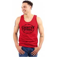 Tank Tops Shein Country Strong Logo Western Cowboy Tank Top T Shirts Men Women