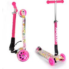 Fun-Scooter Kids Whiz LED-sparkcykel för barn från 3 år, sparkcykel för barn, kickboard
