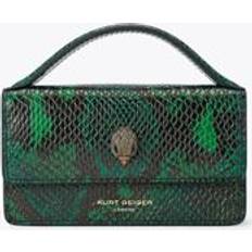 Bags Kurt Geiger London Extra Small Bond Top Handle Bag Green Lizard Top Handle Purse GREEN No Size