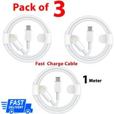 Apple 3 apple iphone pd usb type c to iphone charger cable for 13 12 11 pro max