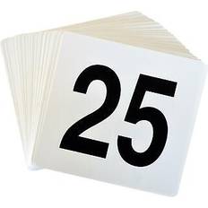 Wedding event party number plastic place cards 1-25. double sided