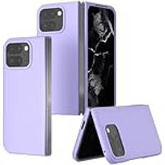 Qinouk Fodral för Google Pixel 9 Pro Fold, [Anti-skrapa] Ultratunnt PC-skyddsfodral Case, Skydd Cover för Google Pixel 9 Pro Fold-Lila