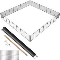 VEVOR Pool Fence, Pool Fences for Inground Pools, Removable Child Safety Pool Fencing Mesh Black 4*96FT