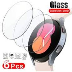 Shein 6pcs Tempered Glass Compatible With Samsung Galaxy Watch 5 4 3 42mm 44mm 40mm 46mm Anti Scrach Film Watch4 Classic Protectors Films