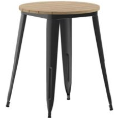 Steel Outdoor Dining Tables Merrick Lane Dryden Resin Top Brown/black
