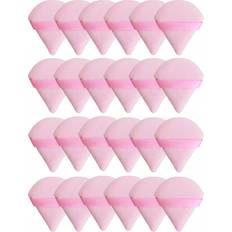 Shein 3pcs/8pcs/15pcs/24pcs Triangle Flocked Beauty Makeup Sponge Sets, Soft Fluffy Textured, For Face/Body Powder Puff, Cosmetic Mixing Tools Assorted Sets