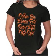 Tops Shein The Leaves Fall Jesus Lifts Me Womens T Shirt Ladies Tee