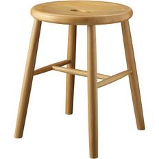 FDB Møbler Furniture FDB Møbler J27 Beech Nature Foot Stool 17.9"