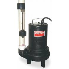 Plumbing Dayton 4LB99 1 HP 2" Submersible Sewage Pump 230V Vertical