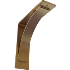 Angle Brackets Ekena Millwork 10"D 10"H Morris Steel Bracket Hammered Gold 10.0 X 3.0 X In.