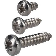 R-Tech 337129 Pozi Pan Head Self-Tapping A2 S/St Screws