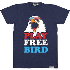 Men - Rayon T-shirts Tipsy Elves Men's Play Free Bird Tee - Blue