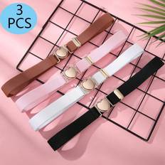 Belts on sale Shein Pcs Kids Elastic Belt Adjustable Toddler Heart Buckle Stretch Belts For Boys And Girls