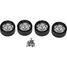 RC Toys Veneka 4Pcs Metal 1.9Inch Beadlock Wheel Rim Hub for 1/10 Rc Car,Silver 12 small holes