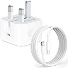 【Apple MFi Certified】iPhone Charger 20W USB C Fast Charger Plug and iPhone Charging Cable 2M USB C to Lightning Cable with PD Type C Power Adapter