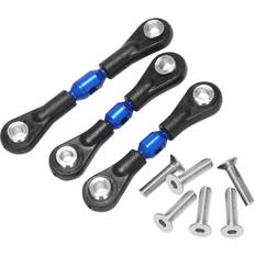 RC Toys Veneka 3Pcs Metal Steering Tie Rod for TT02 TT02T 1/10 RC Car, Blue