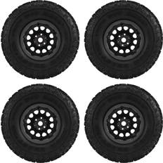 RC Toys Veneka 4PCS Metal 2.2 Beadlock Wheel Rim Tires Set for 1/10 RC,Titanium