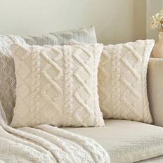 Shein pcs Soft Short Plush Pillow Case Beige (35x35cm)