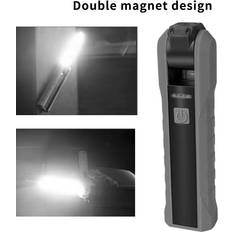 Tomtop Jms Bärbar hopfällbar USB-arbetslampa 4-läges COB-ficklampa Uppladdningsbar magnetisk LED-ficklampa Flexibel för
