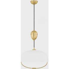 Mitzi Liliana Aged Brass/Soft White Pendant Lamp 18"