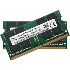 Hynix 64gb 32gb x 2 ddr4 pc4-25600 3200mhz 260-pin so-dimm ram memory