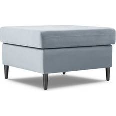 Fluweel Banken Hocker Moghan Velvet Blauw