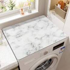 Shein 1pc Marble Printed Washing Machine Dust Cover, Countertop Absorbent Table Mat, Absorbent & Quick-Dry Fridge Mat, Microwave Oven Dust Cover, 19.7*23.6