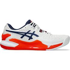 41 ½ Scarpe da sport per racchetta Asics Gel-Resolution 9 Clay M - White/Blue Expanse