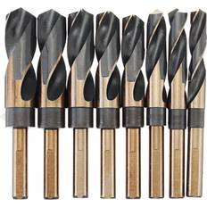 Power Tool Accessories Greenzech 8pcs 1/2 Inch Round Shank HSS Twist Drill Bit Set