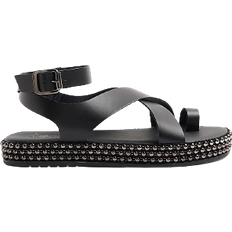 Leather Studded - Black 