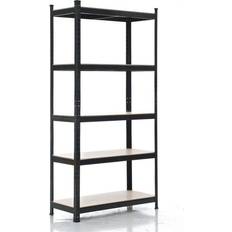 CLP Metal Unit Black Shelving System 90x90cm