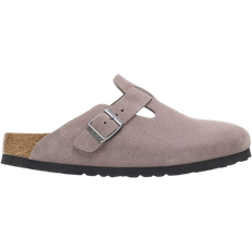 Foam Outdoor Slippers Birkenstock Boston Soft Footbed Suede Leather - Faded Purple