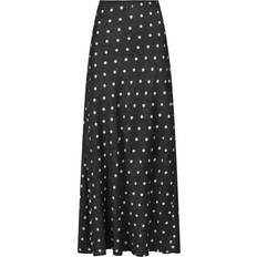 Lange Röcke - XXS Neo Noir Lola Retro Dot Long skirt - Black