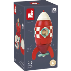 Wooden Toys Toy Spaceships Janod Small Magnetic Rocket