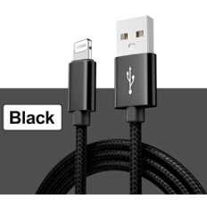 Shein 1/3-Pack Nylon Braided Lightning Cables Compatible With Iphone 14/13/12/Pro Max/X/XR/XS/8/7/6s/6/IPad, Male To Male USB Charging Data Sync Cord With M